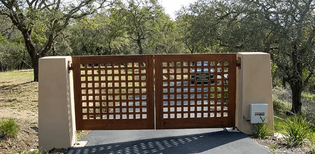 Driveway gate installation for a residential property in Pembroke Pines, FL