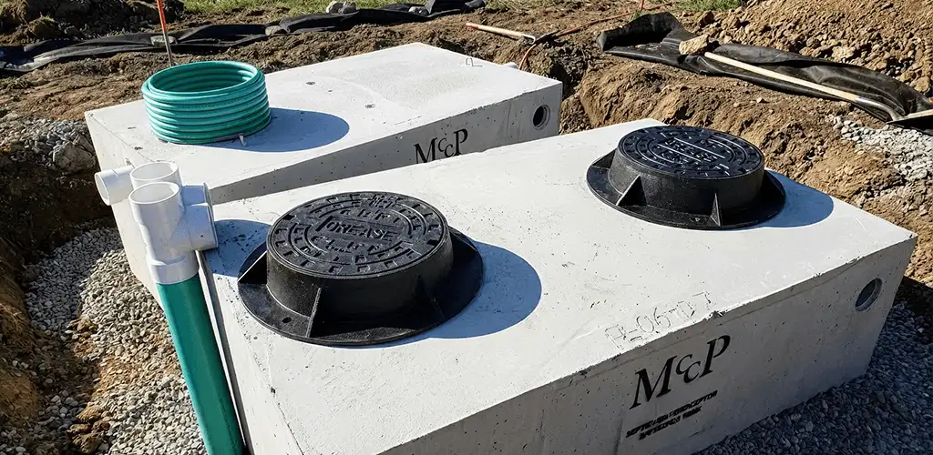 Grease trap installation unit set in place for drainage protection in Pembroke Pines, FL